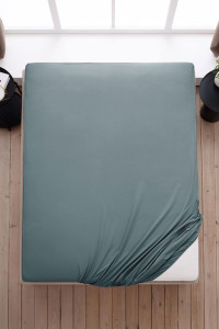 Простыня на резинке поплин "Лабиринт растений" комп.