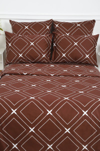 Пододеяльник сатин "Искушение" шоколадный (последний размер) 150х215