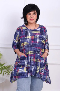 Туника женская "Мия" трикотаж (последний размер) фиолетовый 54,62