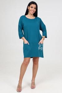 Туника женская "Милана BOSS" ТМ-2482 милано (последний размер) петроль 54