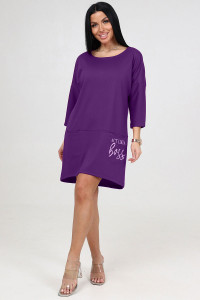 Туника женская "Милана BOSS" ТМ-2482 милано (последний размер) сирень 50