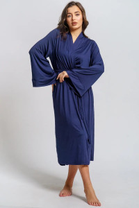 Пеньюар женский "Вероника" масло (р-ры: 46-60) синий