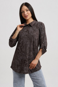 Туника женская 567 кулирка (р-ры: 48-66) шоколадный-варенка