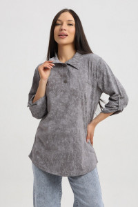 Туника женская 567 кулирка (р-ры: 48-66) серый-варенка