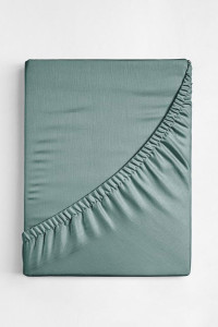 Простыня на резинке поплин "Виридиан"