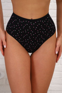 Трусы женские №64930 лапша (р-ры: 52-56) черный