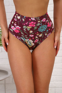 Трусы женские №64925 бамбук (р-ры: 52-64) бордо