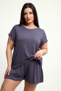 Пижама женская ПЖ-010 вискоза (р-ры: 50-70) графит