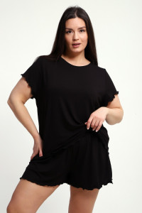 Пижама женская ПЖ-010 вискоза (р-ры: 50-70) черный