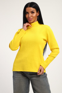 Водолазка женская №74721 кашкорсе (р-ры: 46-56) желтый