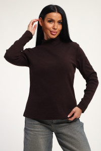 Водолазка женская №74721 кашкорсе (р-ры: 46-56) шоколадный