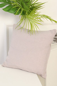 Подушка декоративная с чехлом из рогожки 053875 нежно-бежевый (последний размер) 40х40