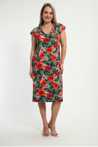 Платье женское "Эльза" масло (р-ры: 50-60) зеленый