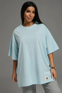 Футболка женская "Анита-2" кулирка (последний размер) голубой 56-66