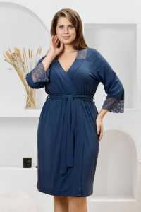 Халат женский "Джара-3" вискоза (р-ры: 46-60) антрацит