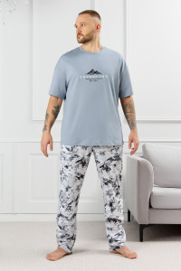 Костюм двойка мужской "Олимп-3" кулирка (р-ры: 48-58) серый