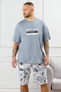 Костюм двойка мужской "Олимп-4" кулирка (р-ры: 48-58) серый