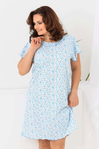 Сорочка женская №21533 кулирка (р-ры: 48-64) цветы