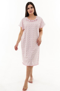 Сорочка женская №21533 кулирка (р-ры: 48-64) малиновый