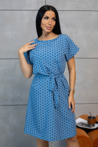 Платье женское 2069/2 штапель (последний размер) петроль 48,54