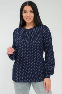 Лонгслив женский 0143-69 масло с начесом (последний размер) абстракция 56