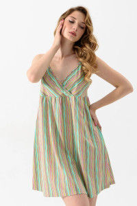 Сорочка женская "Солнечная" 2248-К трикотаж (последний размер) зеленый 44