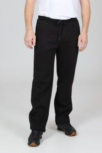 Брюки мужские БФ-67 футер с начесом (р-ры: 48-60) черный