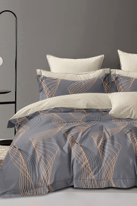 Постельное белье сатин "Тартан" (последний размер) Евро