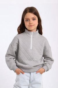 Толстовка детская "Успех" тесла (р-ры: 140-170) серый