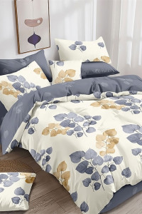 Постельное белье поплин "Осеннее настроение" (последний размер) 2-сп.евр