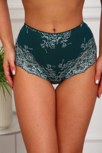 Трусы женские №64935 хлопок стрейч (р-ры: 50-54) изумруд