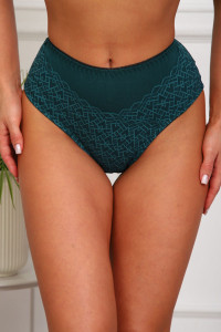 Трусы женские №64932 хлопок стрейч (р-ры: 48-52) изумруд