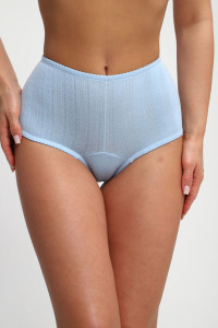 Трусы женские №74398 ажурный трикотаж (р-ры: 48-54) голубой