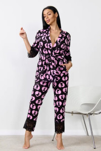 Пижама женская "Ирина 2" 1262-3 кулирка (р-ры: 46-54) заяц