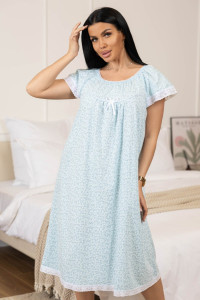 Сорочка женская 2160 кулирка (р-ры: 48-62) голубой