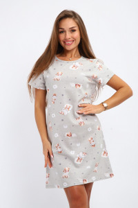 Туника женская №241 кулирка (р-ры: 44-58) серый