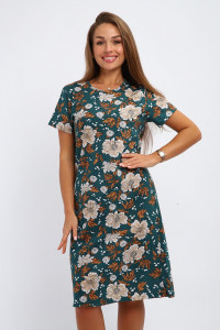 Платье женское №240.2 кулирка (р-ры: 48-62) зеленый