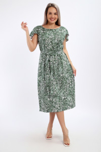 Платье женское №065 кулирка (р-ры: 48-62) зеленый