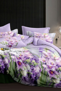 Постельное белье поплин стандарт на резинке ПВ31-1493