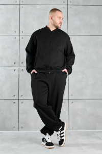 Костюм двойка мужской "Лининг-3" лининг (р-ры: 48-58) черный