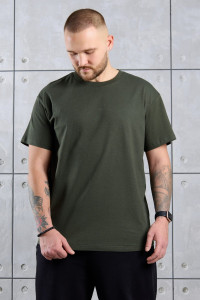 Футболка мужская "Джек-1" кулирка (р-ры: 48-58) темно-зеленый