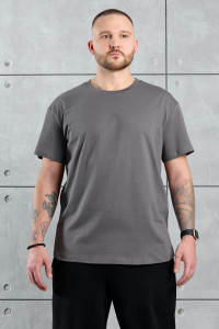 Футболка мужская "Джек-1" кулирка (р-ры: 48-58) графитовый