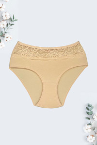 Женские трусы "Франческа" хлопок+эластан (последний размер) бежевый 2XL