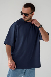 Футболка мужская "Оверсайз" 2332-К кулирка (последний размер) светло-серый 54