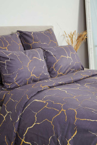 Наволочка на молнии бязь "Кракле" серый (последний размер) 50х70