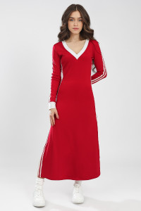 Платье женское SP1808CH трикотаж стрейч (р-ры: 42-48) красный