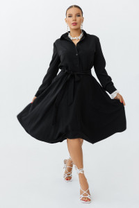 Платье женское ПЛ-154БР/ЧЕР барби (последний размер) черный 54