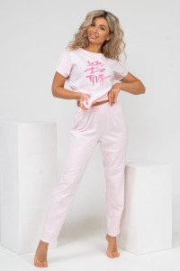 Пижама женская 1650/1 кулирка (последний размер) розовый 48