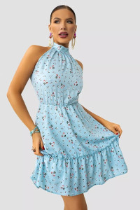 Платье женское ПЛ-158ПРД/ГОЛ прада (последний размер) голубой 48