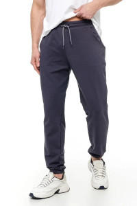 Брюки мужские ДМ-002 футер 2-х нитка (р-ры: S-XXL) графит